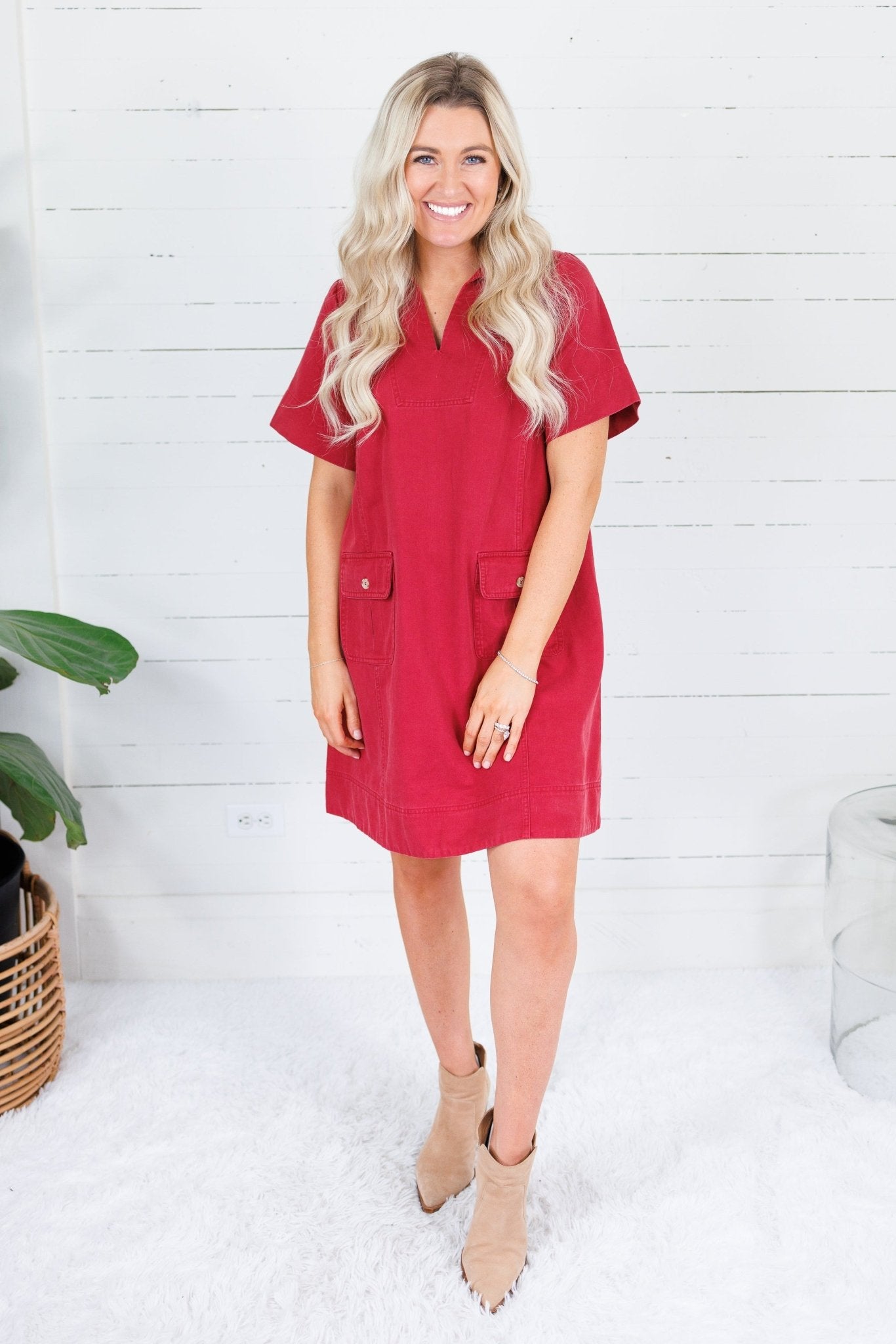 Red Jodie Dress Jodifl
