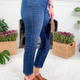 Reese Attain High Rise Fab Ab Straight Leg Jean KUT 