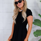 Remi Black Mini Dress Molly Bracken