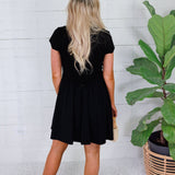 Remi Black Mini Dress Molly Bracken