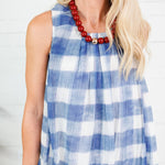 Remington Blue Buffalo Bubble Mini Dress Sofie the Label