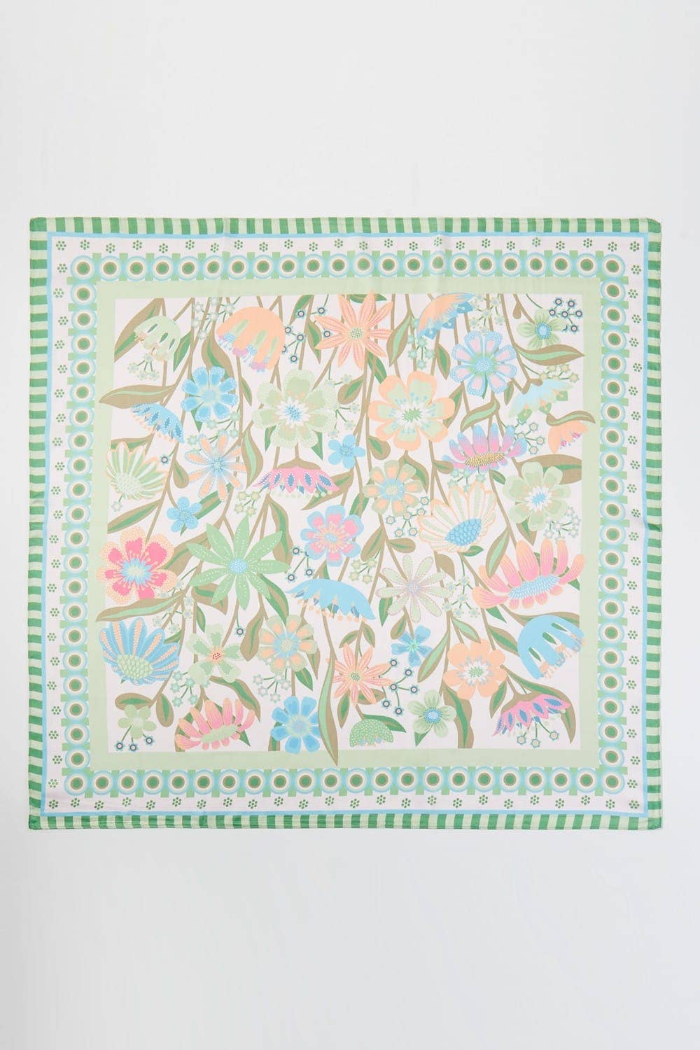 Retro Floral Print Bandana