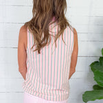 Rhett Pink Stripe Top Entro
