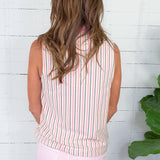 Rhett Pink Stripe Top Entro