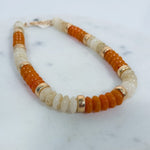 Robinson Ivory + Brown Rondelle Necklace