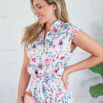 Sabine Garden Rhapsody Tie Front Top Adrienne