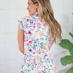 Sabine Garden Rhapsody Tie Front Top Adrienne