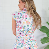 Sabine Garden Rhapsody Tie Front Top Adrienne