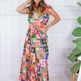 Sabine Petal Pop Tie Front Top Adrienne 