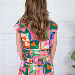 Sabine Petal Pop Tie Front Top Adrienne 