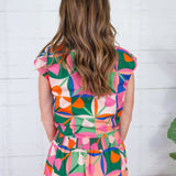 Sabine Petal Pop Tie Front Top Adrienne 
