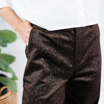 Sampson Choco Embossed Leopard Pants Molly Bracken
