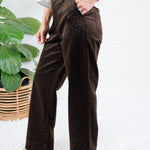Sampson Choco Embossed Leopard Pants Molly Bracken