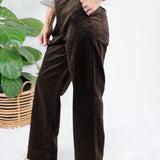 Sampson Choco Embossed Leopard Pants Molly Bracken