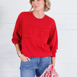 Sarah Red Roll Tide Varsity Sweatshirt Mary Square