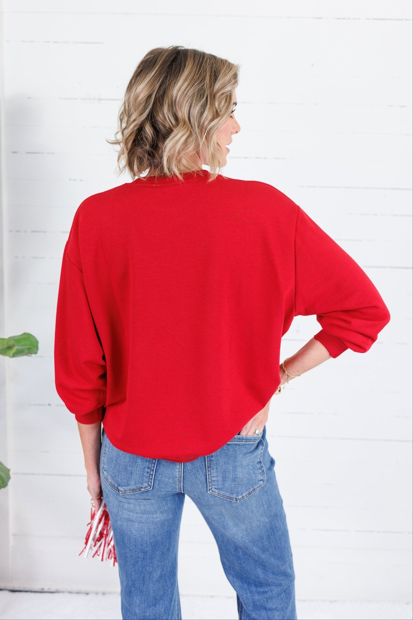 Sarah Red Roll Tide Varsity Sweatshirt Mary Square