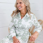 Sarah White + Olive Lacecap Mini Dress