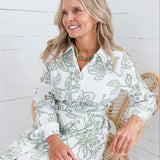 Sarah White + Olive Lacecap Mini Dress