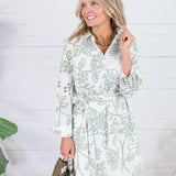Sarah White + Olive Lacecap Mini Dress