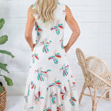 Saul Abstract Floral Maxi Dress Compania Fantastica