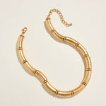 Shabel Textured Metal Statement Necklace - A3 Accessories - Jewelry - Clover + Bee