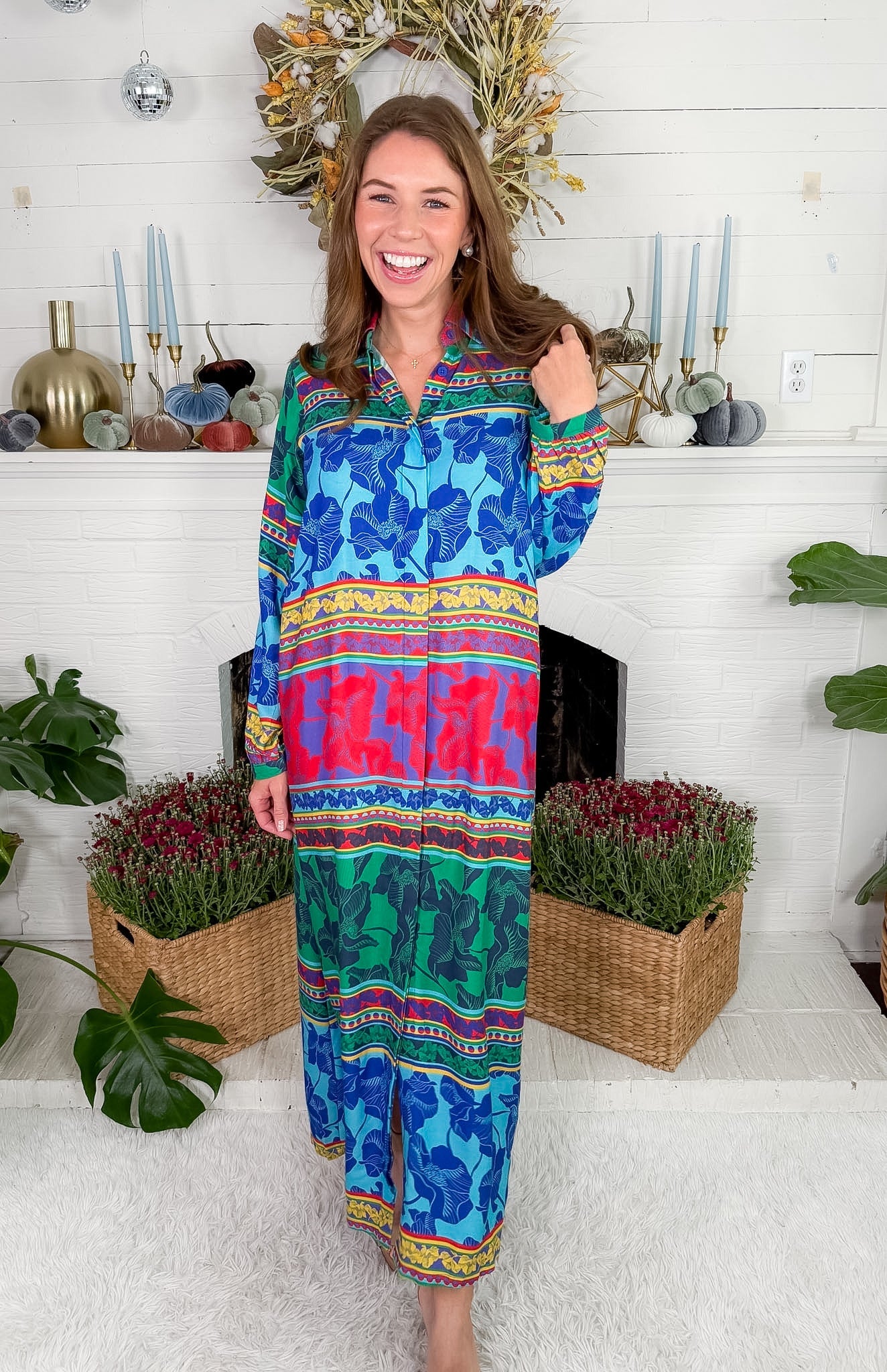 Sienne Blue Turquoise Midi Dress Briton Court