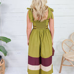 Simone Martini Olive Maxi Dress
