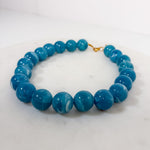 Simpson Blue Ball Beaded Necklace