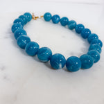 Simpson Blue Ball Beaded Necklace