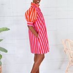 Sinclair Hot Stripes Color Block Mini Dress Karlie 