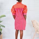 Sinclair Hot Stripes Color Block Mini Dress Karlie 