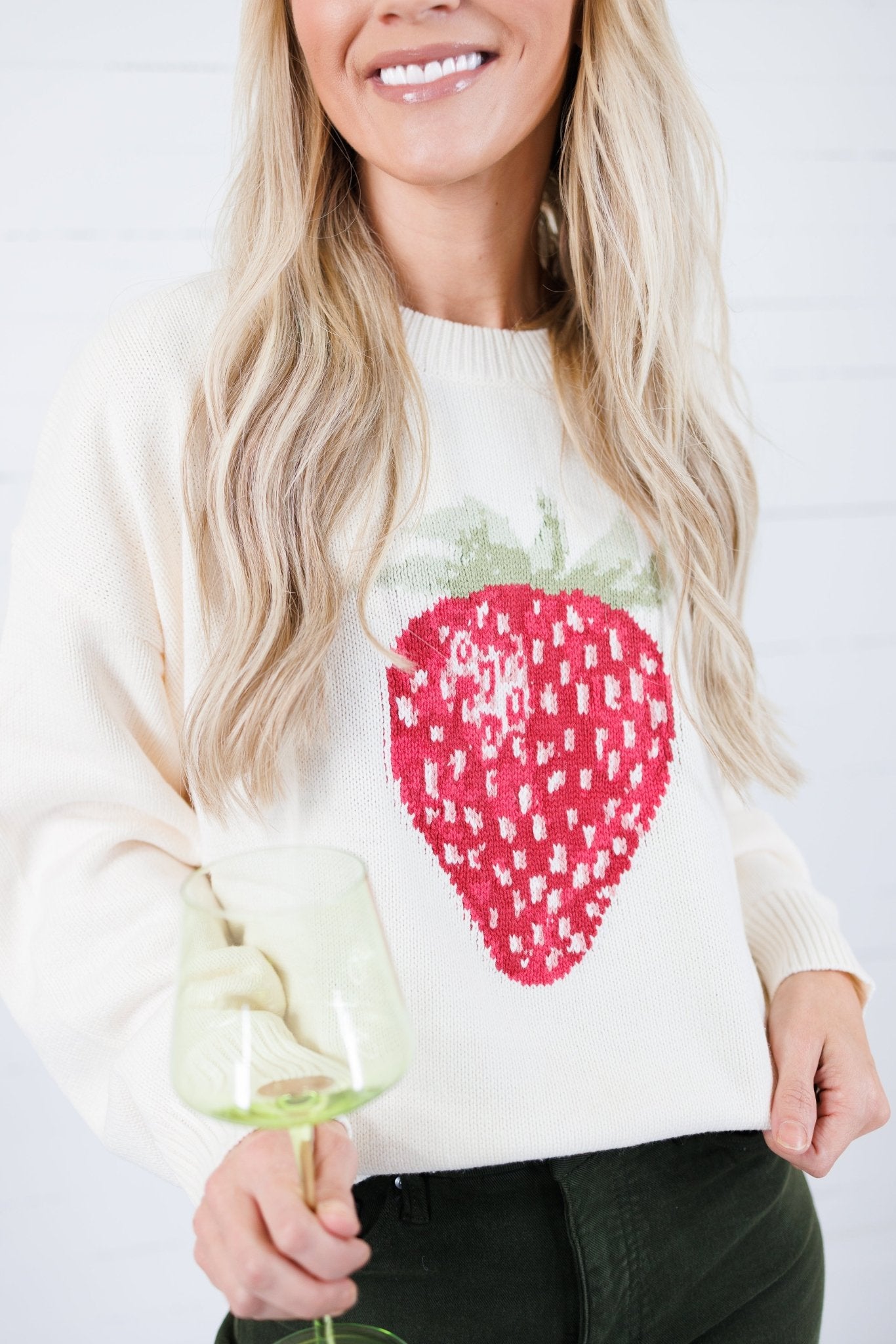 Sinclair Strawberry Sweater Le Lis