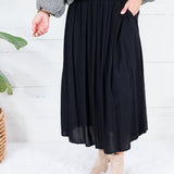 Sissy Black Smocked Waist Skirt Be Cool