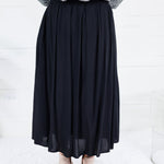 Sissy Black Smocked Waist Skirt Be Cool