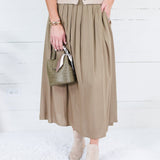 Sissy Moss Smocked Waist Skirt Be Cool