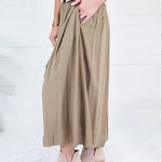 Sissy Moss Smocked Waist Skirt Be Cool