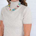 Skinner Oatmeal Short Sleeve Sweater Entro