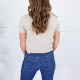 Skinner Oatmeal Short Sleeve Sweater Entro