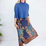 Sophia Dusty Blue Cropped Sweater Briton Court