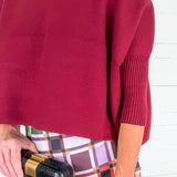 Sophia Mulberry Wine Sweater Briton Court