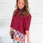 Sophia Mulberry Wine Sweater Briton Court