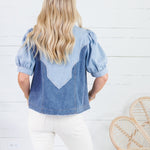 Stapleton Denim Western Top