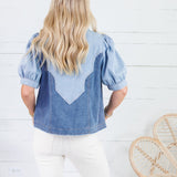 Stapleton Denim Western Top