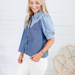 Stapleton Denim Western Top