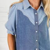 Stapleton Denim Western Top