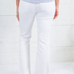 Stella Optic White High Rise Wide Hem Flare Jeans KUT