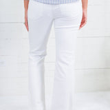 Stella Optic White High Rise Wide Hem Flare Jeans KUT