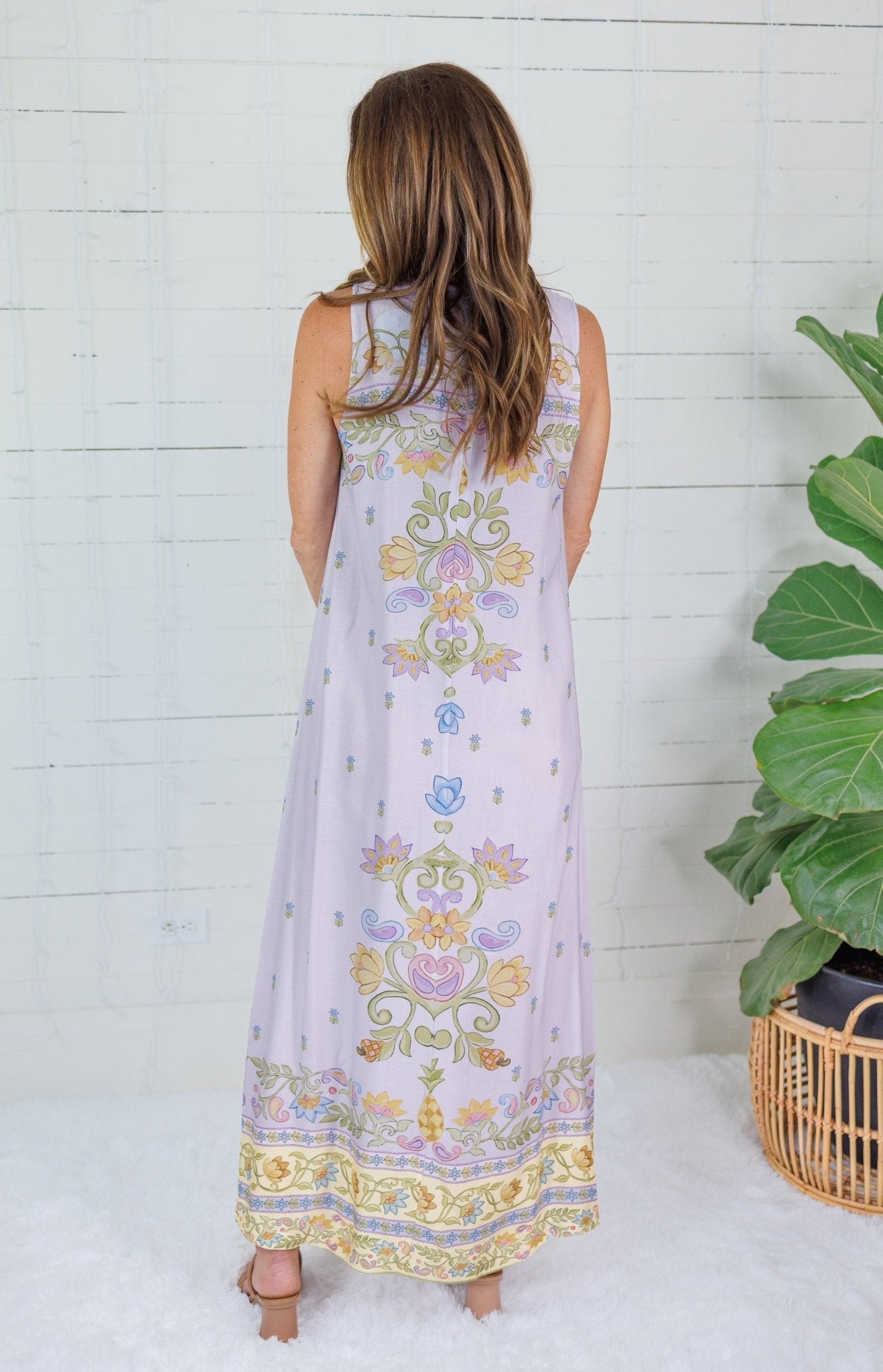 Stephe Lilac Maxi Dress Briton Court