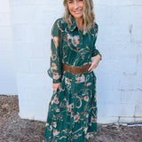 Suede Wide Brown Belt with Oversized Twisted Buckle