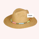 Summer Multi Color Banded Sun Hat - A3 Accessories - miscellanous - Clover + Bee